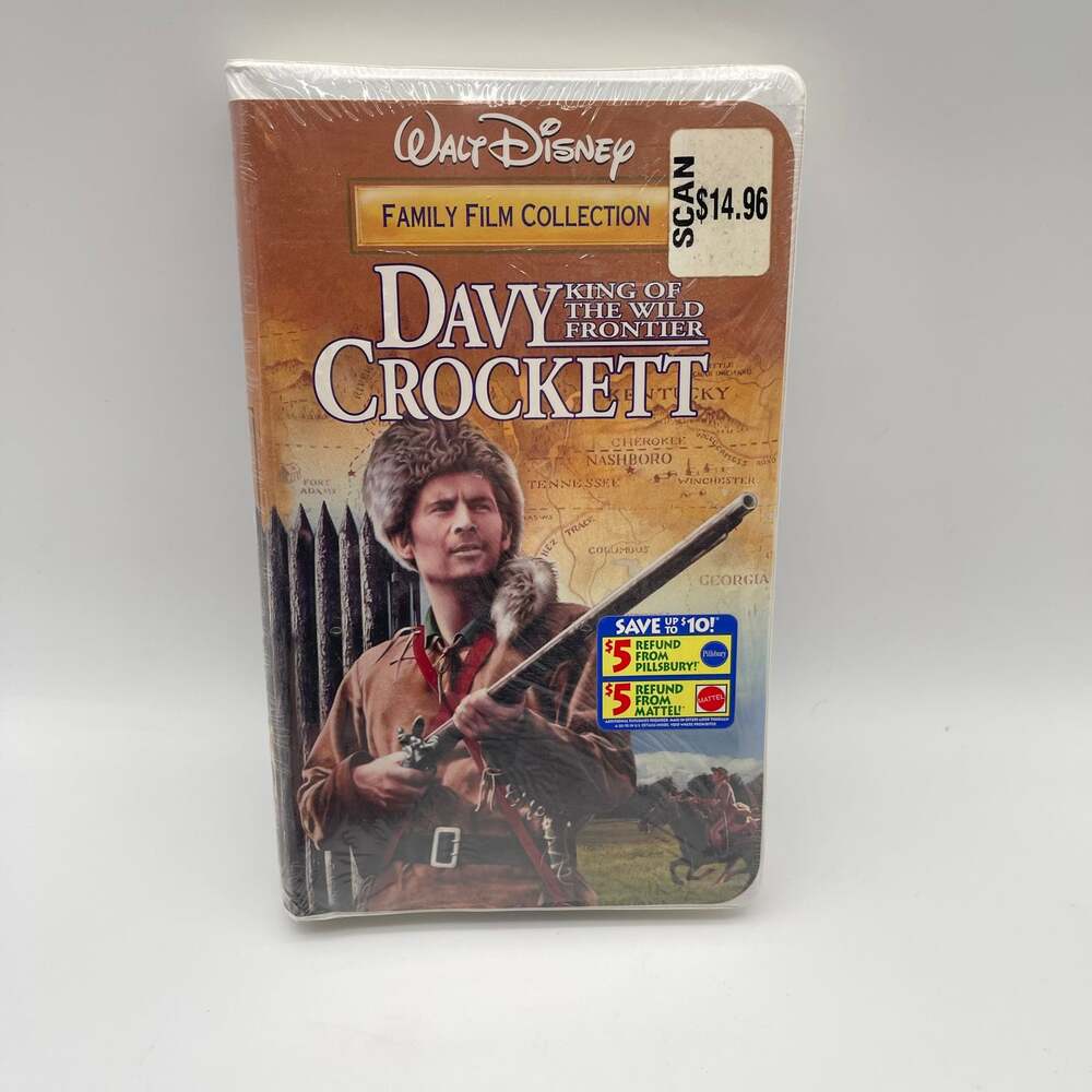 Davy Crockett: King of the Wild Frontier VHS Family Film Collection Sealed